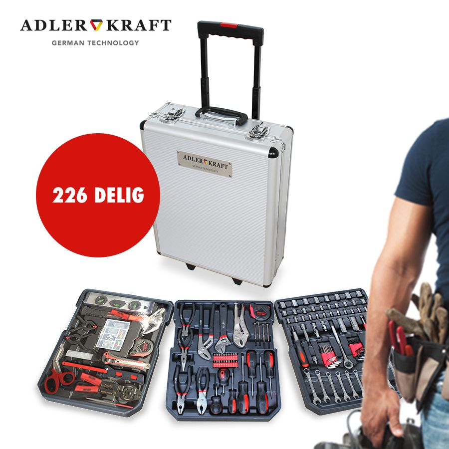 Group Actie - Adler Kraft 226-Delige Professionele Gereedschapsset Group Actie - Adler Kraft 226-Delige Professionele Gereedschapsset