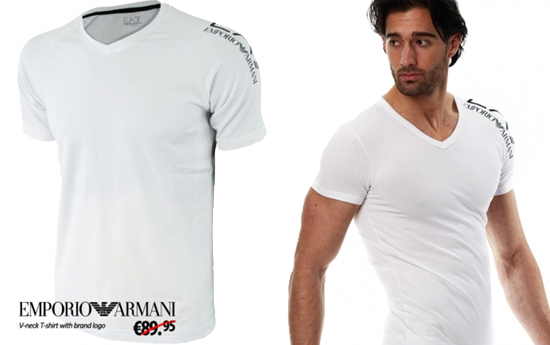 Group Actie - Armani V-neck T-shirt Group Actie - Armani V-neck T-shirt