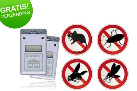 Group Actie - Bestrijd Ongedierte Met Deze 2 Riddex Plus Apparaten, Gratis Verzending Group Actie - Bestrijd Ongedierte Met Deze 2 Riddex Plus Apparaten, Gratis Verzending