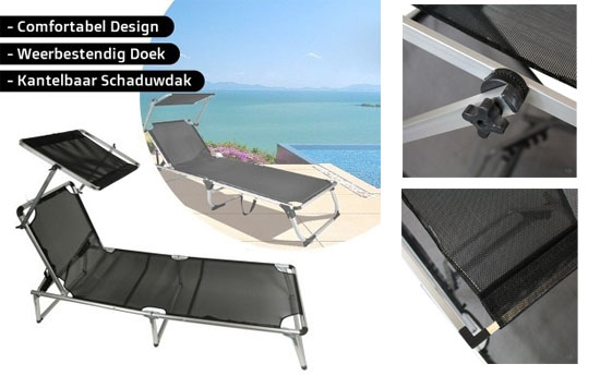 Group Actie - Design Lounger Ligbed Met Dak