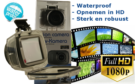 Group Actie - Full Hd Actiecamera Met 32 Gb Micro-Sd Group Actie - Full Hd Actiecamera Met 32 Gb Micro-Sd