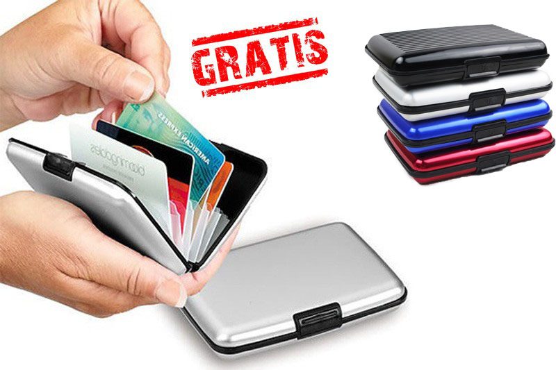 Group Actie - Gratis - Aluminium Card Houder! Berg Al Uw Pasjes En Briefgeld Gemakkelijk En Stylvol Op In Deze Trendy Creditcard Houder.