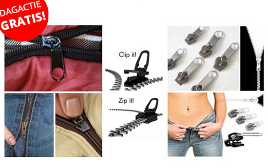 Group Actie - Gratis - Fix-a-zipper. Repareer Nu Zelf, Binnen Enkele Seconden, Al Je Kapotte Ritssluitingen. (Waarde € 29,00) Group Actie - Gratis - Fix-a-zipper. Repareer Nu Zelf, Binnen Enkele Seconden, Al Je Kapotte Ritssluitingen. (Waarde € 29,00)