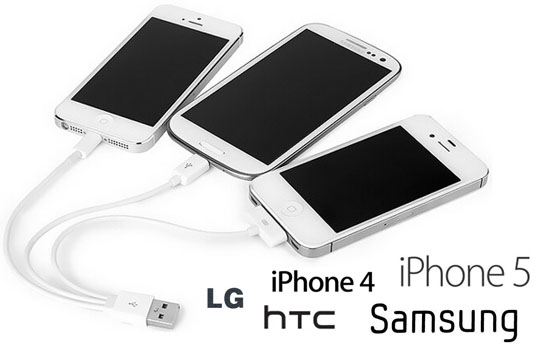 Group Actie - Gratis! - High Speed 3 In 1 Usb-oplader Voor Iphone 4/5/6 En Micro-usb