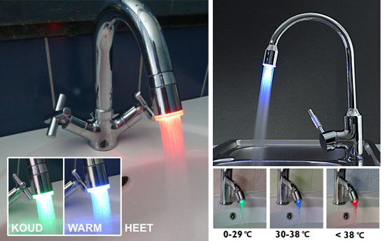 Group Actie - Gratis - Led Opzetstuk Voor De Kraan, Ideaal Om Je Kinderen Te Beschermen Tegen Te Heet Water. Koud = Blauw | Warm = Groen | Heet = Rood. Group Actie - Gratis - Led Opzetstuk Voor De Kraan, Ideaal Om Je Kinderen Te Beschermen Tegen Te Heet Water. Koud = Blauw | Warm = Groen | Heet = Rood.