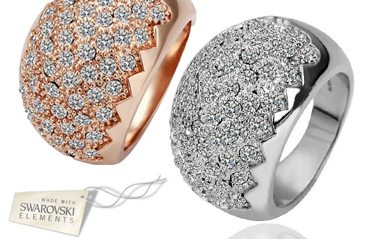 Group Actie - Gratis - Schitterende Damesring Met Swarovski Kristallen. 18 Karaats Rood- Of Witgoud (Waarde € 39,95) Group Actie - Gratis - Schitterende Damesring Met Swarovski Kristallen. 18 Karaats Rood- Of Witgoud (Waarde € 39,95)