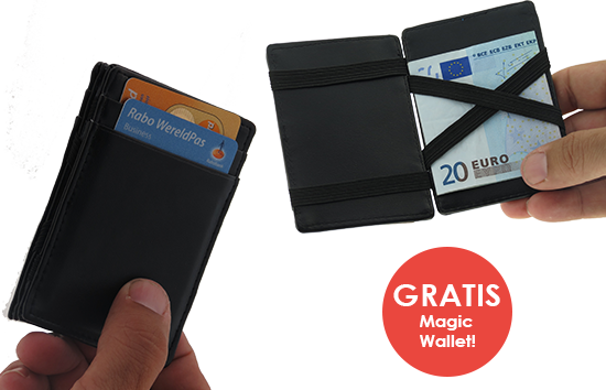 Group Actie - Gratis - Tover Je Geld Veilig Vast In Deze Magische Lederen Portemonnee (Waarde €29,95)