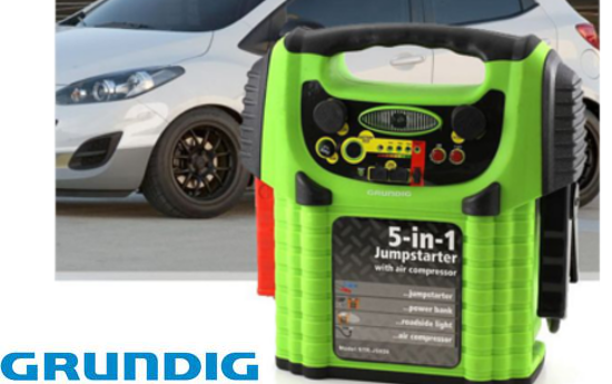 Group Actie - Grundig 5-In-1 Jumpstarter Met Luchtcompressor Group Actie - Grundig 5-In-1 Jumpstarter Met Luchtcompressor