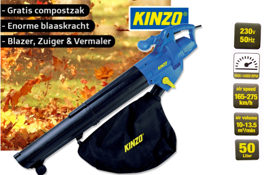 Group Actie - Kinzo Tuinblazer 3 In 1 Keuze Uit 2 Modellen Op=op Group Actie - Kinzo Tuinblazer 3 In 1 Keuze Uit 2 Modellen Op=op
