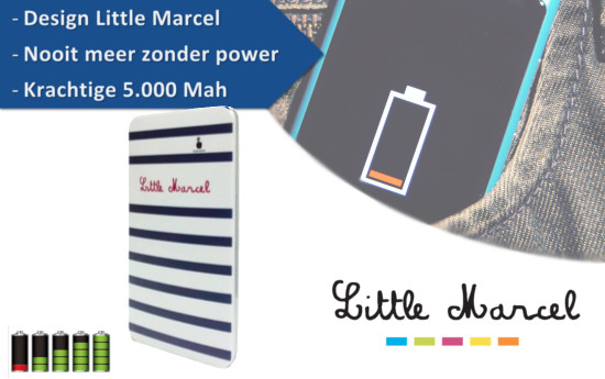 Group Actie - Little Marcel Powerbank Group Actie - Little Marcel Powerbank