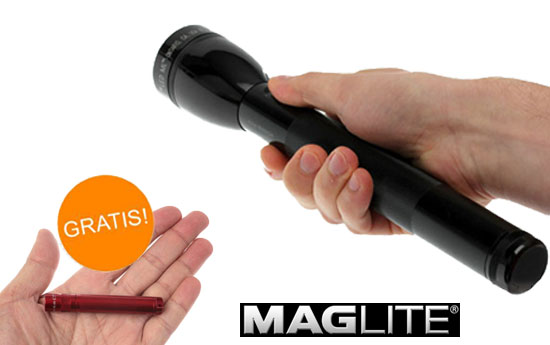 Group Actie - Maglite Staaflantaarn Met Gratis Maglite Solitaire Zaklamp