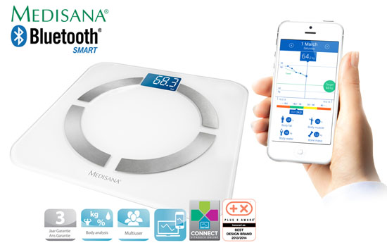 Group Actie - Medisana Connect Personenweegschaal Met Lichaamsanalyse, Bmi & Gratis App Group Actie - Medisana Connect Personenweegschaal Met Lichaamsanalyse, Bmi & Gratis App