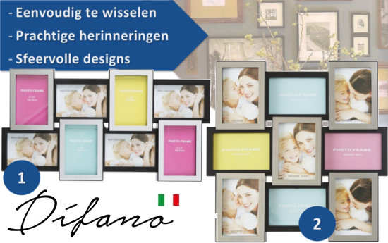 Group Actie - Moderne Fotolijsten Difano | Aankleding Voor Je Muur (Waarde € 48,50) Group Actie - Moderne Fotolijsten Difano | Aankleding Voor Je Muur (Waarde € 48,50)