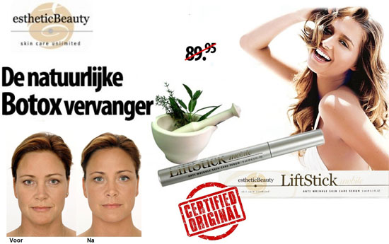 Group Actie - Natuurlijke Botox Vervanger Stick By Esthetic. Voor Minder Rimpels In 6 Uur Tijd Group Actie - Natuurlijke Botox Vervanger Stick By Esthetic. Voor Minder Rimpels In 6 Uur Tijd