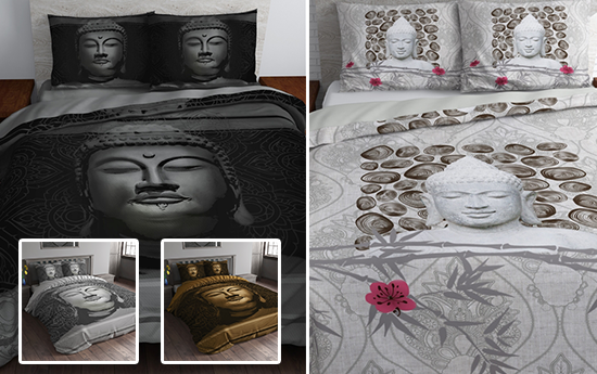 Group Actie - Prachtig, Satijn Geweven Dekbedovertrek 'Steel Buddha' Nu Voor Een Prijs Waar Je Helemaal Zen Van Wordt! Group Actie - Prachtig, Satijn Geweven Dekbedovertrek 'Steel Buddha' Nu Voor Een Prijs Waar Je Helemaal Zen Van Wordt!