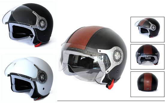 Group Actie - Retro Motor/scooterhelm In M, L Of Xl