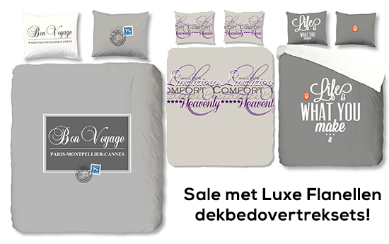 Group Actie - Sale Met Luxe Flanellen Dekbed Overtrek Sets!