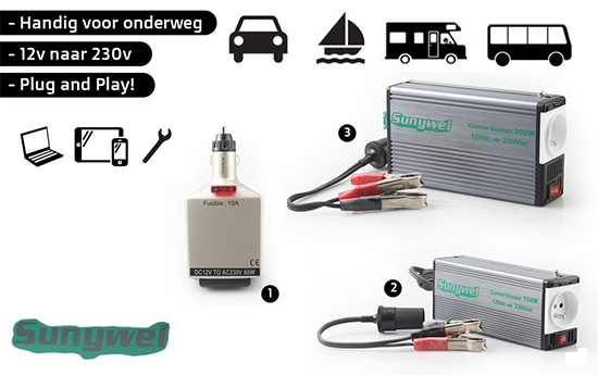 Group Actie - Sunywel Omvormers 12V Group Actie - Sunywel Omvormers 12V