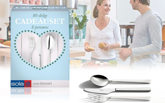 Group Actie - Superdeal - € 49,95 - 80-Delige Luxe Bestekset Van Sola! Met Deze Bestekset Heb Je Alles In Huis! Group Actie - Superdeal - € 49,95 - 80-Delige Luxe Bestekset Van Sola! Met Deze Bestekset Heb Je Alles In Huis!