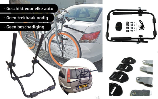 Group Actie - Universele Fietsendrager Zonder Trekhaaksysteem! Group Actie - Universele Fietsendrager Zonder Trekhaaksysteem!