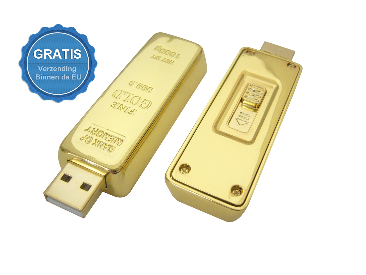 Group Actie - Usb-sticks In De Vorm Van Een Goudstaaf, Inclusief Verzendkosten (Vanaf Eur 19,99) Group Actie - Usb-sticks In De Vorm Van Een Goudstaaf, Inclusief Verzendkosten (Vanaf Eur 19,99)
