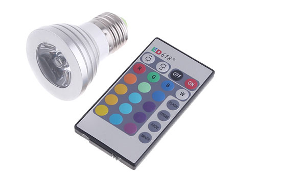 Group Actie - Vanaf €12,95 - Rgb Led Spotjes Met Verschillende Kleuren + Afstandsbediening (Vanaf € 39,95)