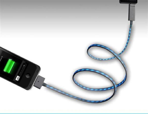Group Actie - Vanaf € 12 - Powerflow Led-kabel Voor Je Iphone, Ipad En Ipod. Zie De Elektriciteit Door De Kabel Stromen, Inclusief Verzendkosten! (Waarde € 34)