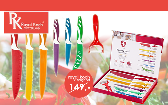 Group Actie - Vanaf € 16,95 - 7-Delige Royal Koch Switzerland Rvs Messenset (Waarde 149,-) Group Actie - Vanaf € 16,95 - 7-Delige Royal Koch Switzerland Rvs Messenset (Waarde 149,-)