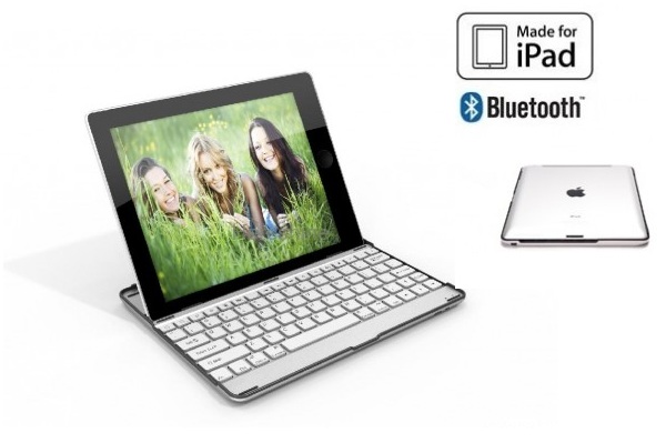 Group Actie - Vanaf € 24 - Maak Van Je Ipad Een Laptop Met Deze Luxe Ipad Hoes En Bluetooth Toetsenbord! Inclusief Verzendkosten. (Waarde € 79)