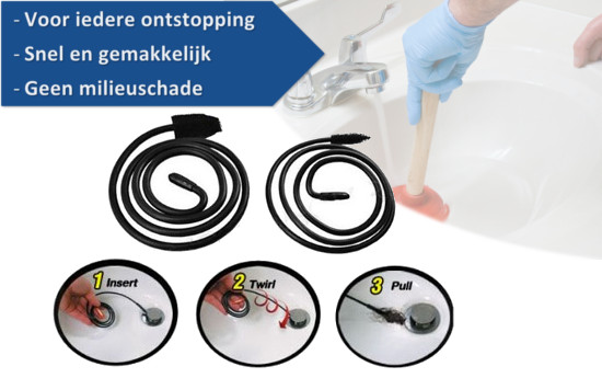 Group Actie - Verstopte Leidingen Snel En Milieuvriendelijk Te Lijf Met De Turbo Snake Ontstopperslang! Group Actie - Verstopte Leidingen Snel En Milieuvriendelijk Te Lijf Met De Turbo Snake Ontstopperslang!