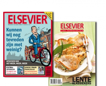 Groupdeal - 10 weken Elsevier op deurmat en iPad, inclusief toprecepten lenteklassiekers Groupdeal - 10 weken Elsevier op deurmat en iPad, inclusief toprecepten lenteklassiekers