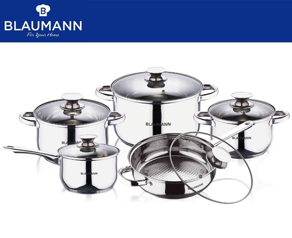 Groupdeal - 10-delige pannenset van Blaumann Groupdeal - 10-delige pannenset van Blaumann