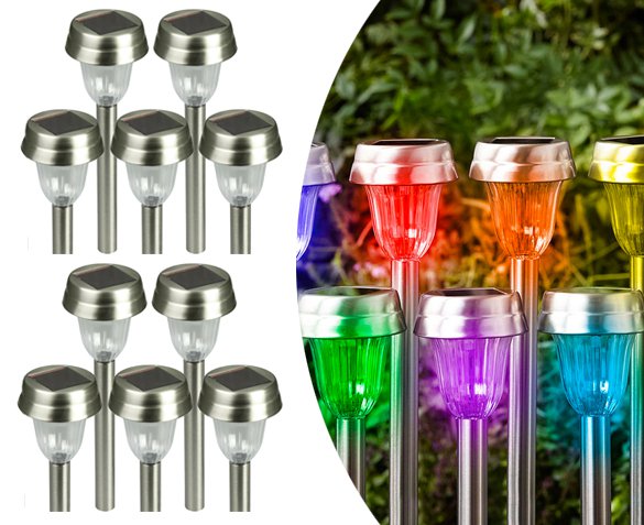 Groupdeal - 10-Pack Luxform Solar Tuinlampen