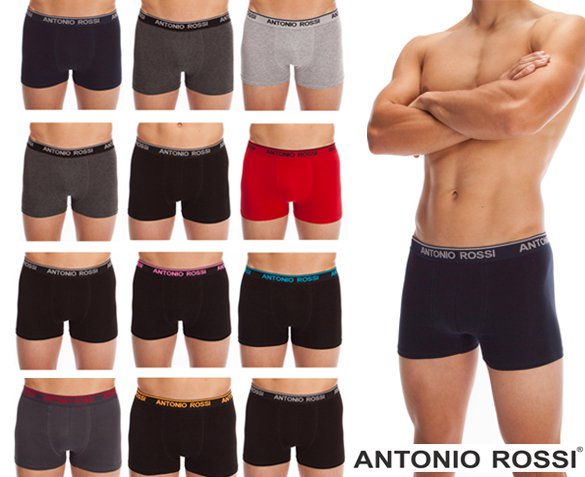 Groupdeal - 12-Pack Antonio Rossi Boxershorts Groupdeal - 12-Pack Antonio Rossi Boxershorts