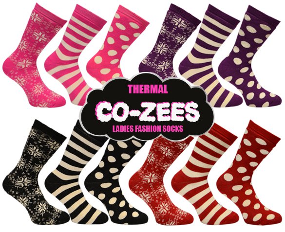 Groupdeal - 12-pack Co-Zees Thermosokken Groupdeal - 12-pack Co-Zees Thermosokken