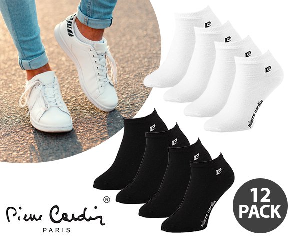 Groupdeal - 12-Pack Pierre Cardin Sneakersokken Groupdeal - 12-Pack Pierre Cardin Sneakersokken