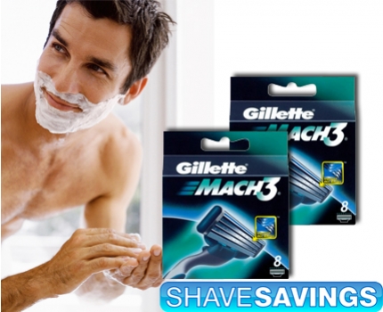 Groupdeal - 16x Gillette Mach3 scheermesjes! Groupdeal - 16x Gillette Mach3 scheermesjes!