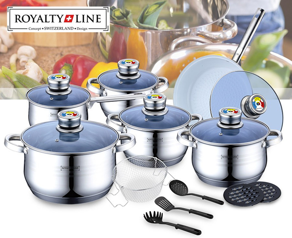 Groupdeal - 18-delige Pannenset Groupdeal - 18-delige Pannenset