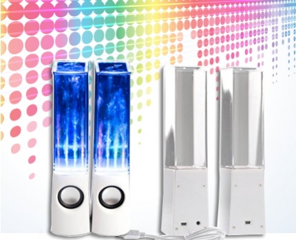 Groupdeal - 2 dansende LED WaterSpeakers Groupdeal - 2 dansende LED WaterSpeakers