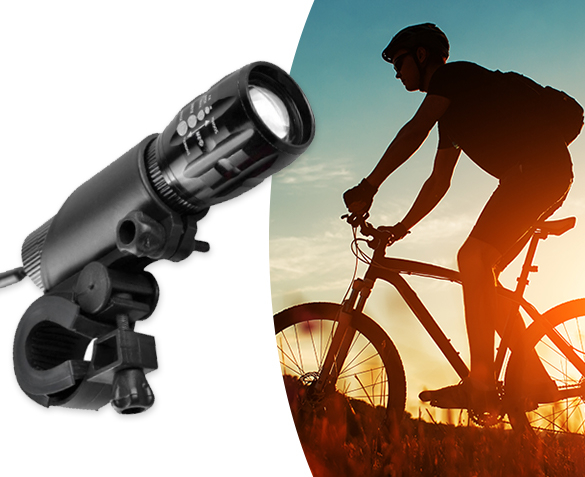Groupdeal - 2-in-1 Zaklamp en Fietslamp Groupdeal - 2-in-1 Zaklamp en Fietslamp