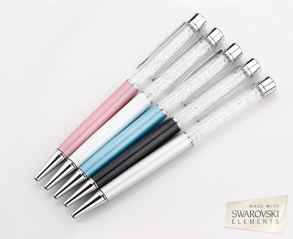 Groupdeal - 2-Pack Pennen met Swarovski Elementen Groupdeal - 2-Pack Pennen met Swarovski Elementen