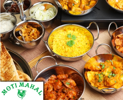 Groupdeal - 3 gangen keuze diner Indiaas restaurant Moti Mahal Groupdeal - 3 gangen keuze diner Indiaas restaurant Moti Mahal