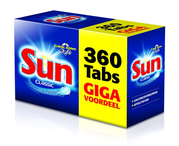 Groupdeal - 360 Sun Classic Vaatwastabletten Groupdeal - 360 Sun Classic Vaatwastabletten