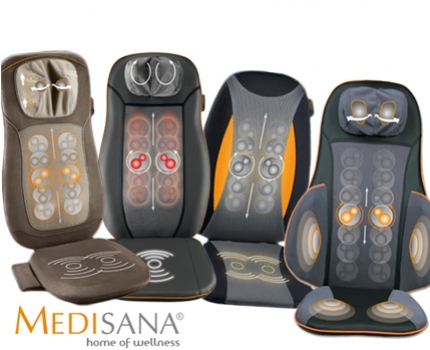 Groupdeal - 4 modellen Shiatsu Massagekussen van Medisana!