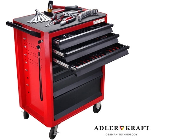 Groupdeal - 448-delige Professionele Gereedschapswagen van Adler Kraft Groupdeal - 448-delige Professionele Gereedschapswagen van Adler Kraft