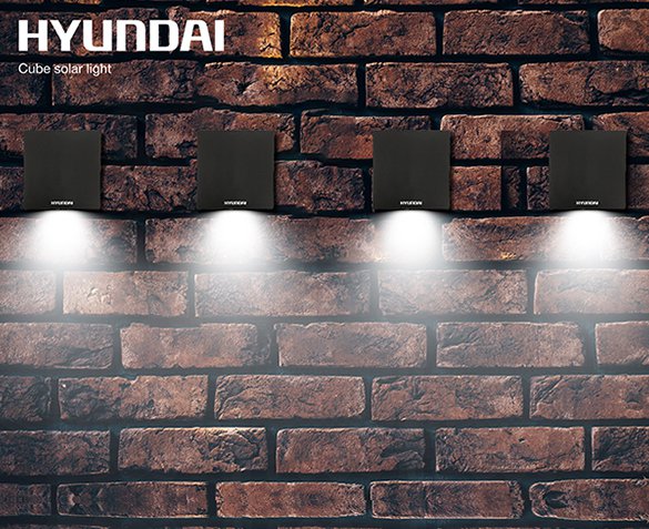 Groupdeal - 4-Pack Hyundai Kubus Buitenlampen Groupdeal - 4-Pack Hyundai Kubus Buitenlampen