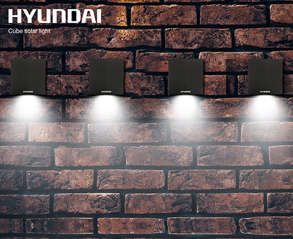 Groupdeal - 4-Pack Hyundai Kubus Buitenlampen