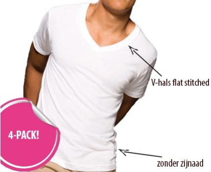 Groupdeal - 4-pack V-neck T-shirts Groupdeal - 4-pack V-neck T-shirts