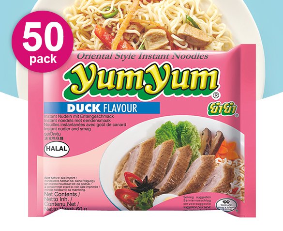 Groupdeal - 50-Pack Yum Yum Instant Eend Noodles Groupdeal - 50-Pack Yum Yum Instant Eend Noodles
