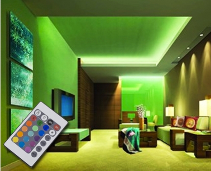 Groupdeal - 5m LED-lichtstrip kleur en wit, met afstandsbediening! Groupdeal - 5m LED-lichtstrip kleur en wit, met afstandsbediening!